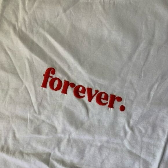 ASOS maternity embroidered forever t-shirt in white - 6 - Picture 4 of 8